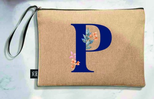 Letter p tote bag - wedding gifts